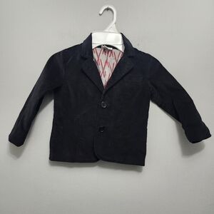 Little maven boy's corduroy jacket blazer size 3 years black